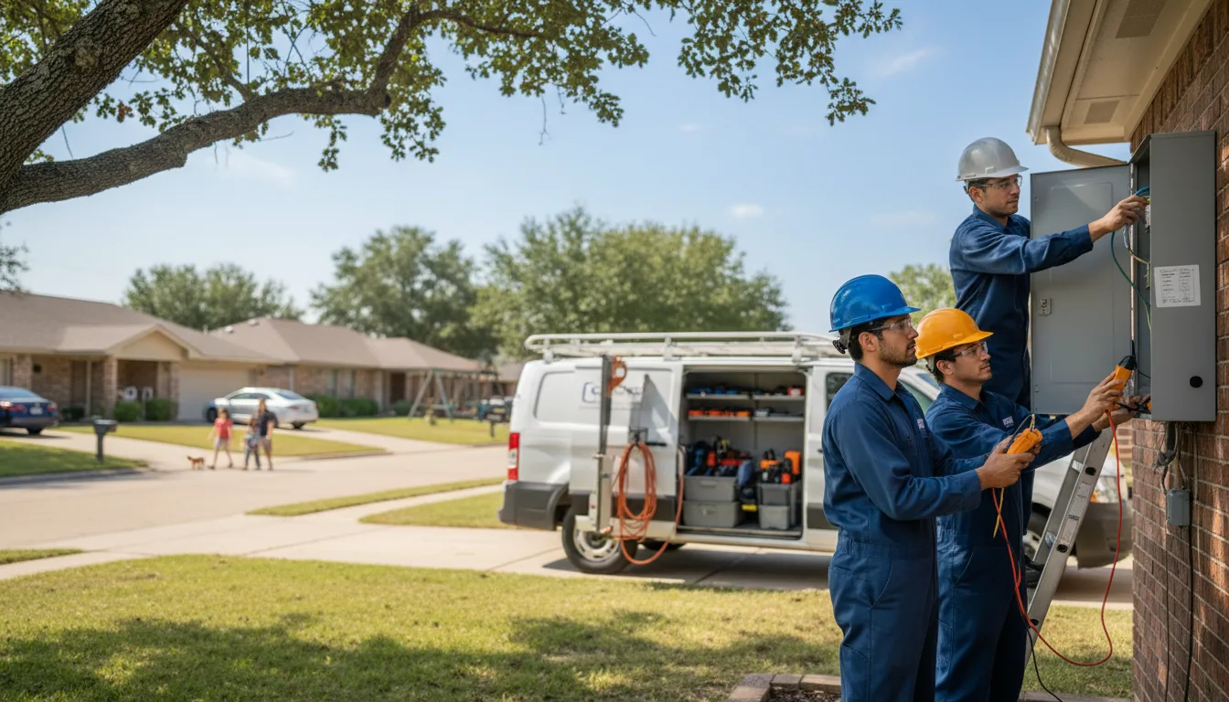 Certified electrician providing emergency electrical services in Denison, KS